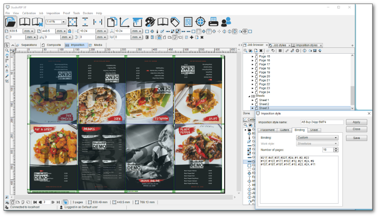 StudioRIP XF Client with Imposition